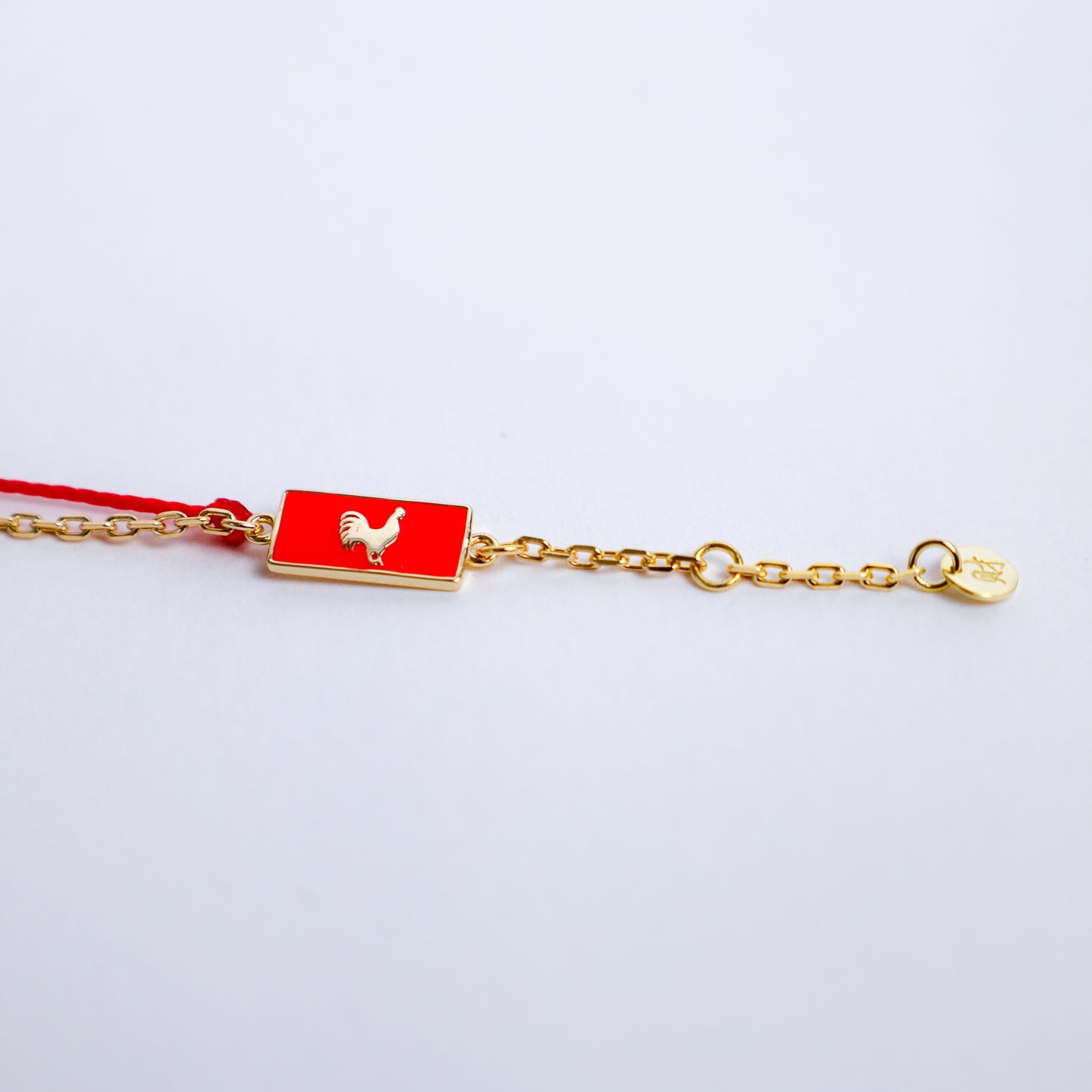 Rooster Red String Good Luck Bracelet