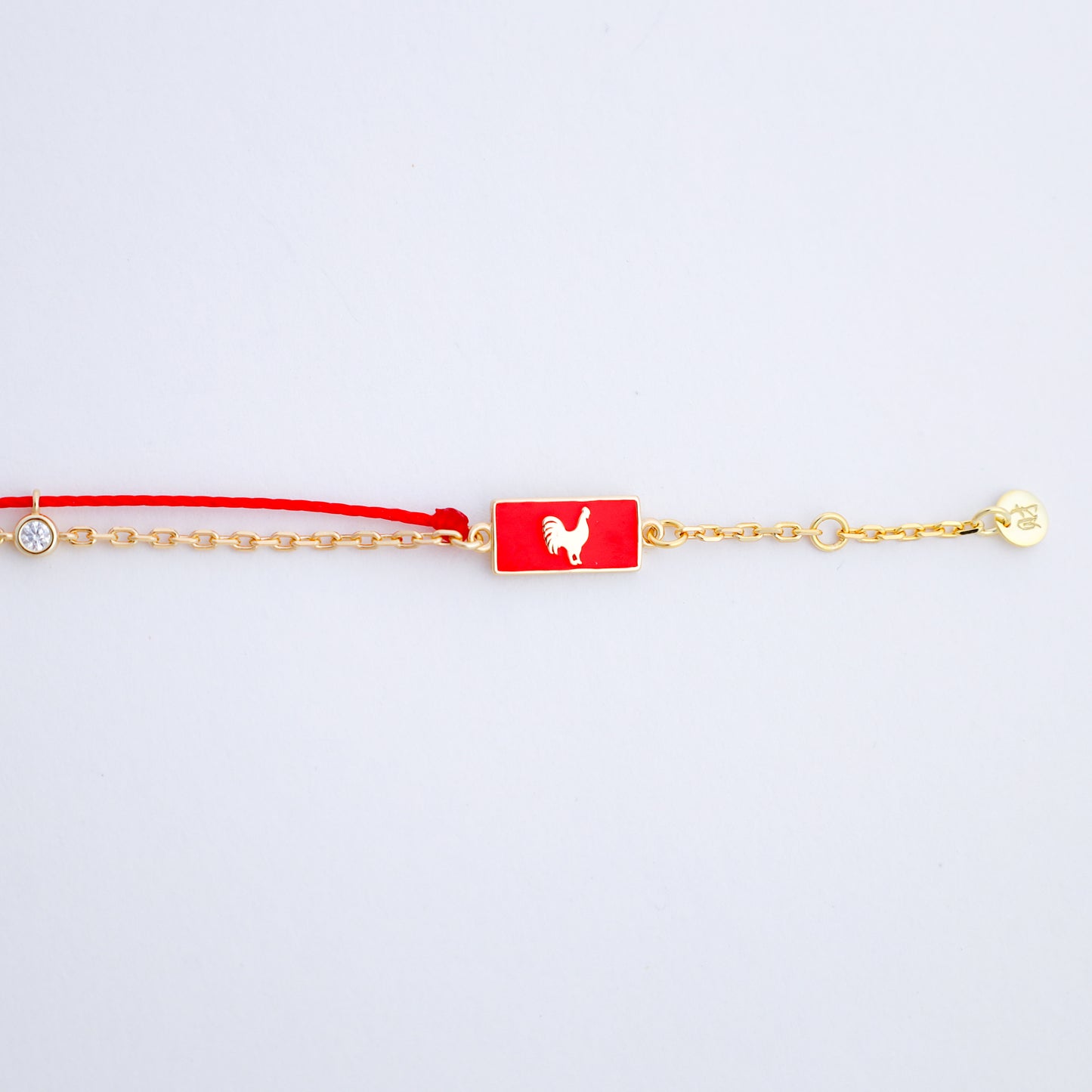 Rooster Red String Good Luck Bracelet