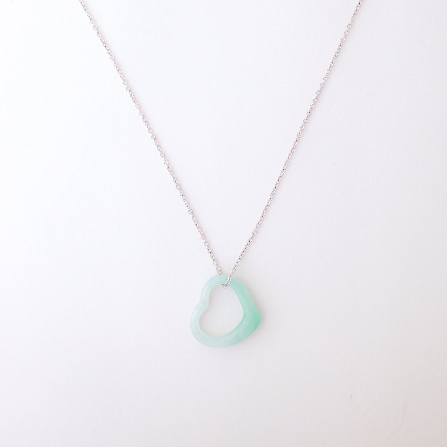 Love and Grace Necklace, white gold delicate chain, lifestyle shot - Crowned