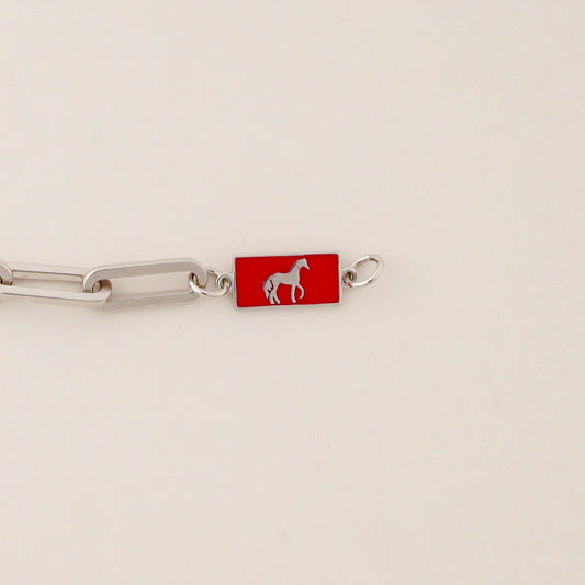 Silver Horse Happiness & Wealth Bracelet