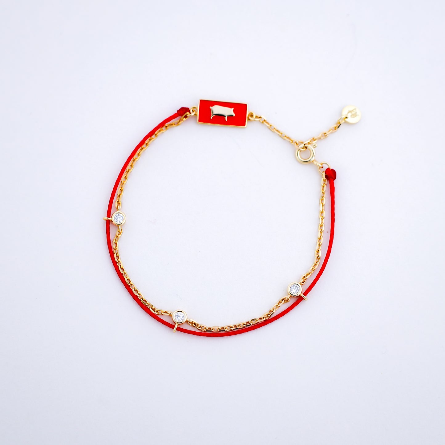 Pig Red String Good Luck Bracelet