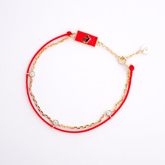 Rabbit Red String Good Luck Bracelet