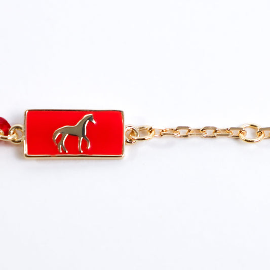 Horse Red String Good Luck Bracelet