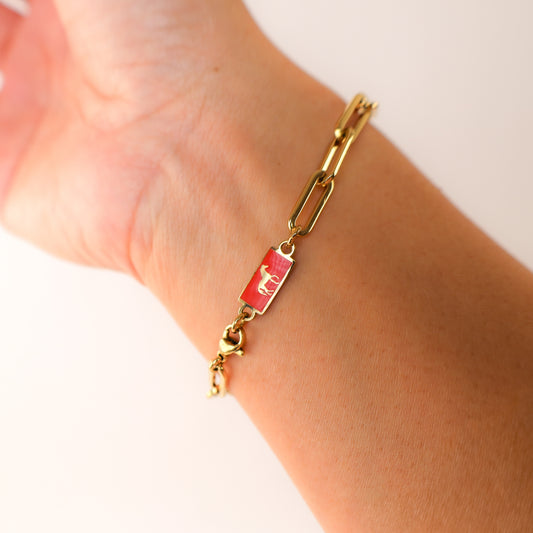 Horse Happiness and Wealth Bracelet with Grade A Burmese jade, lifestyle shot - Crowned