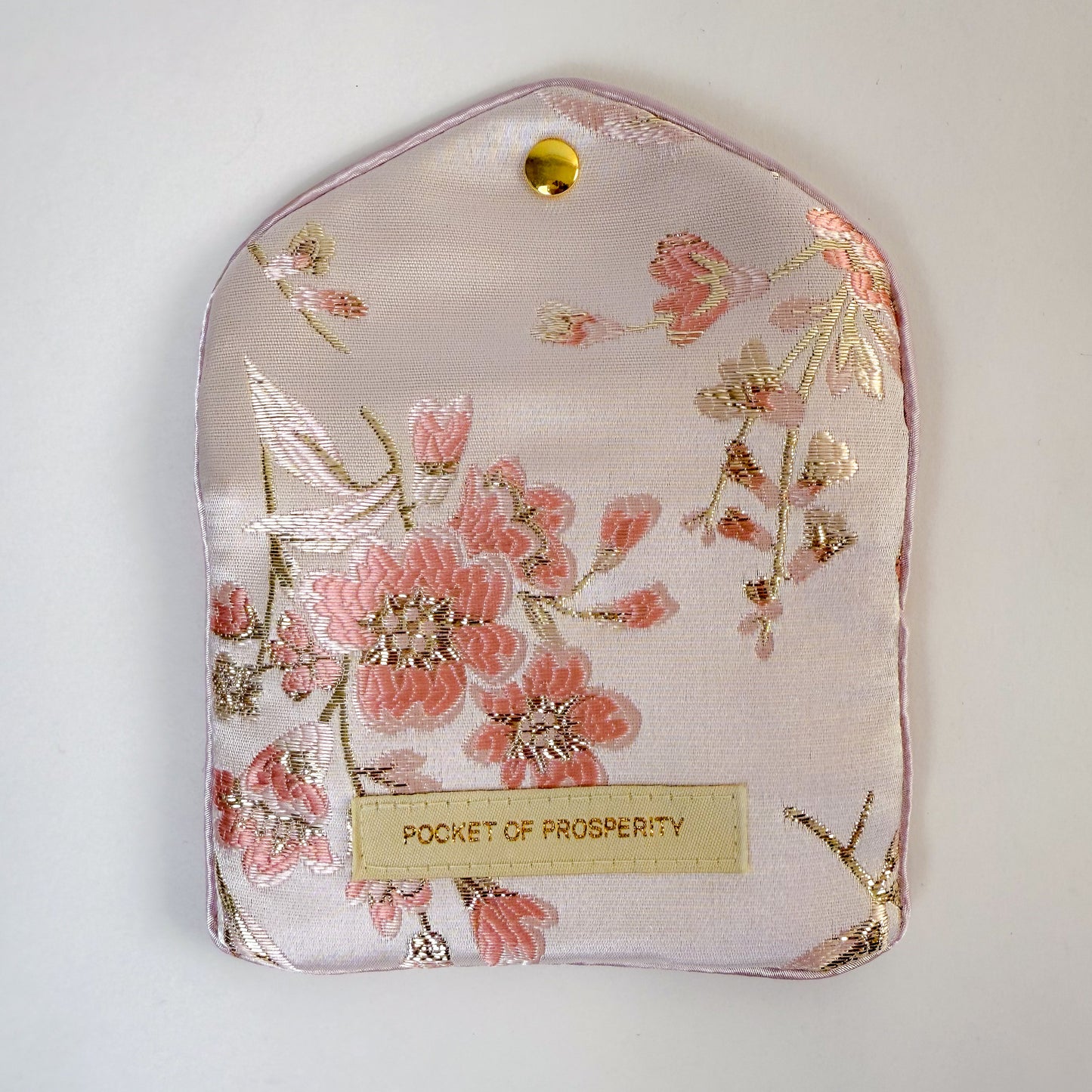 Limited Edition Pocket of Prosperity Pouch (Pink Satin)