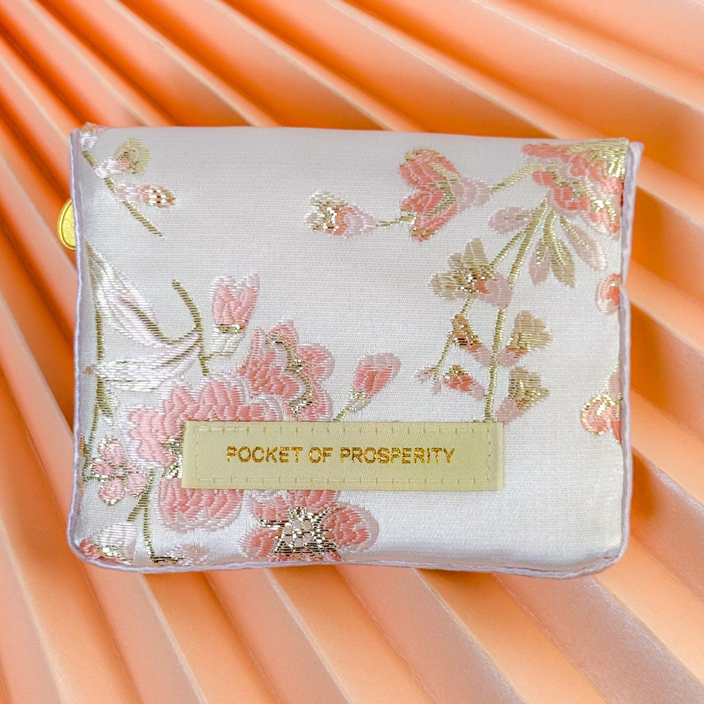 Limited Edition Pocket of Prosperity Pouch (Pink Satin)