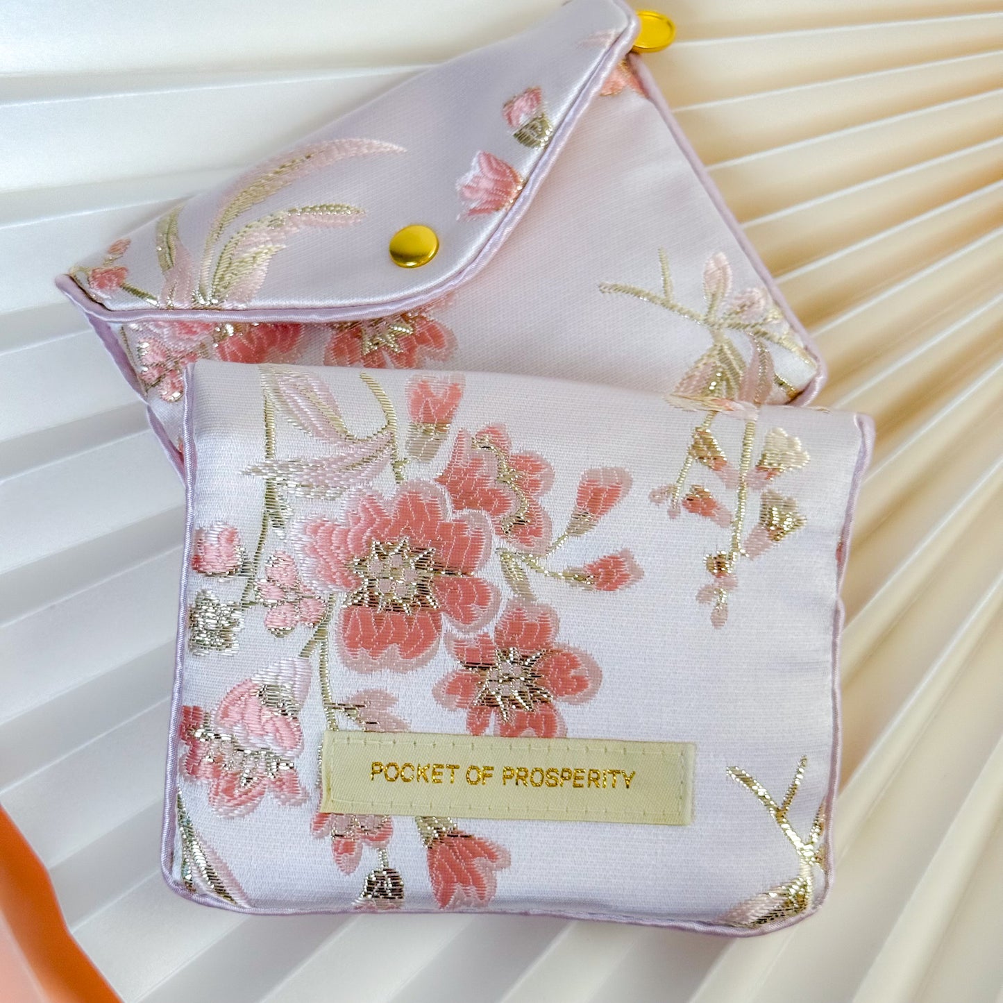 Limited Edition Pocket of Prosperity Pouch (Pink Satin)