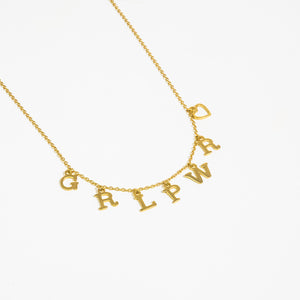 GRLPWR Collection - Gold Necklace, 14k rose gold, 14k gold necklace, Gold Necklace, Fashion, Jewelry, Girl Power, gold plated necklace