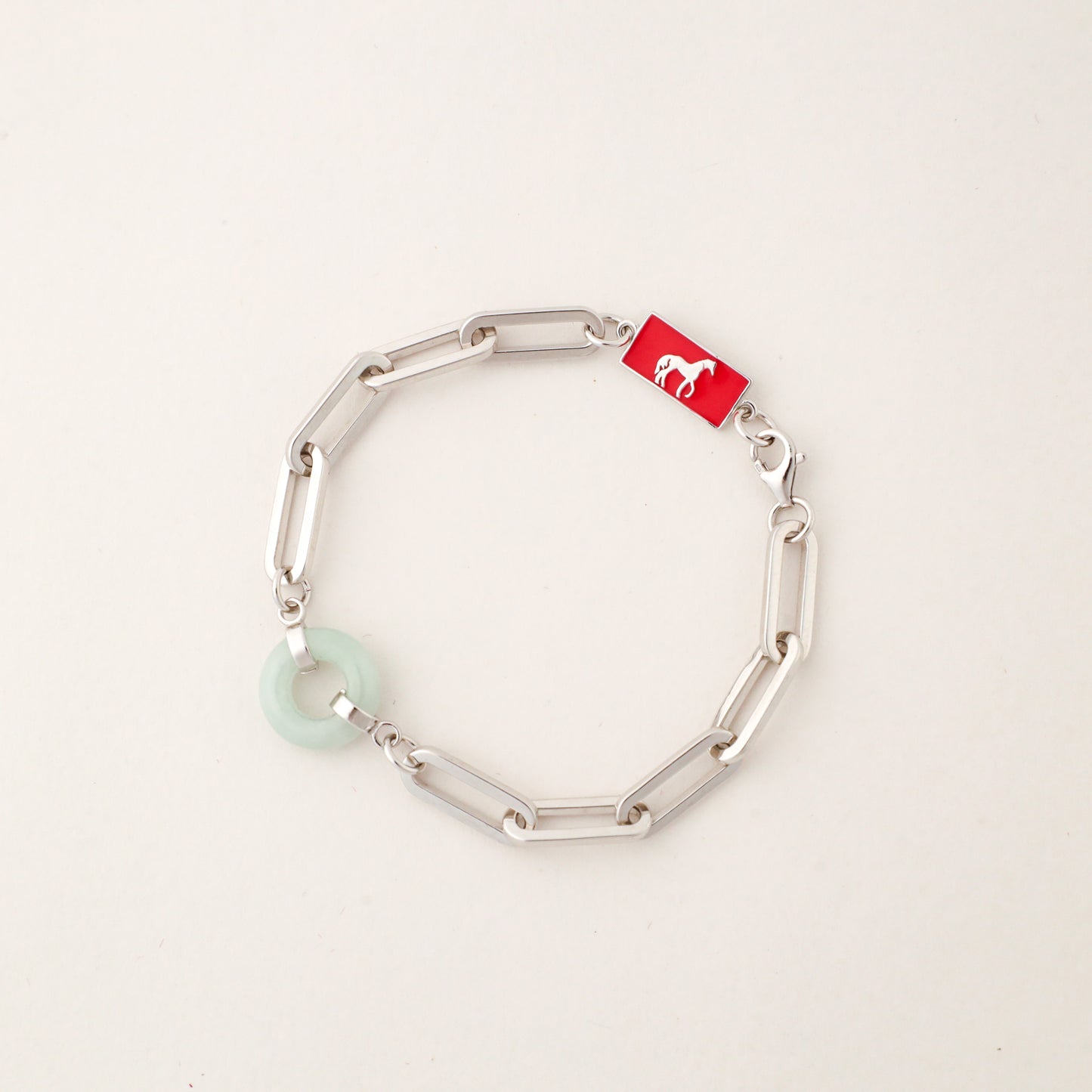 Silver Horse Happiness & Wealth Bracelet