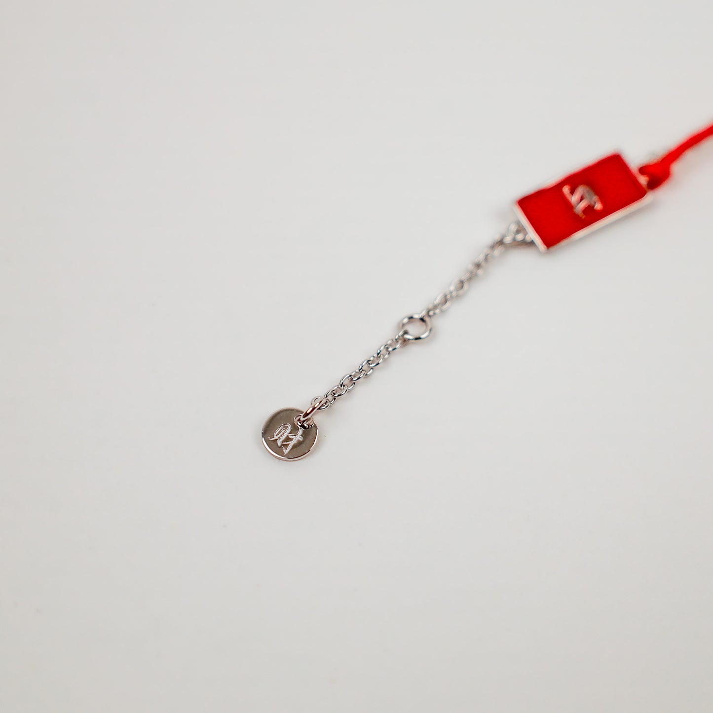 Silver Red String Good Luck Bracelet