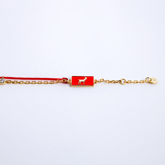 Goat Red String Good Luck Bracelet