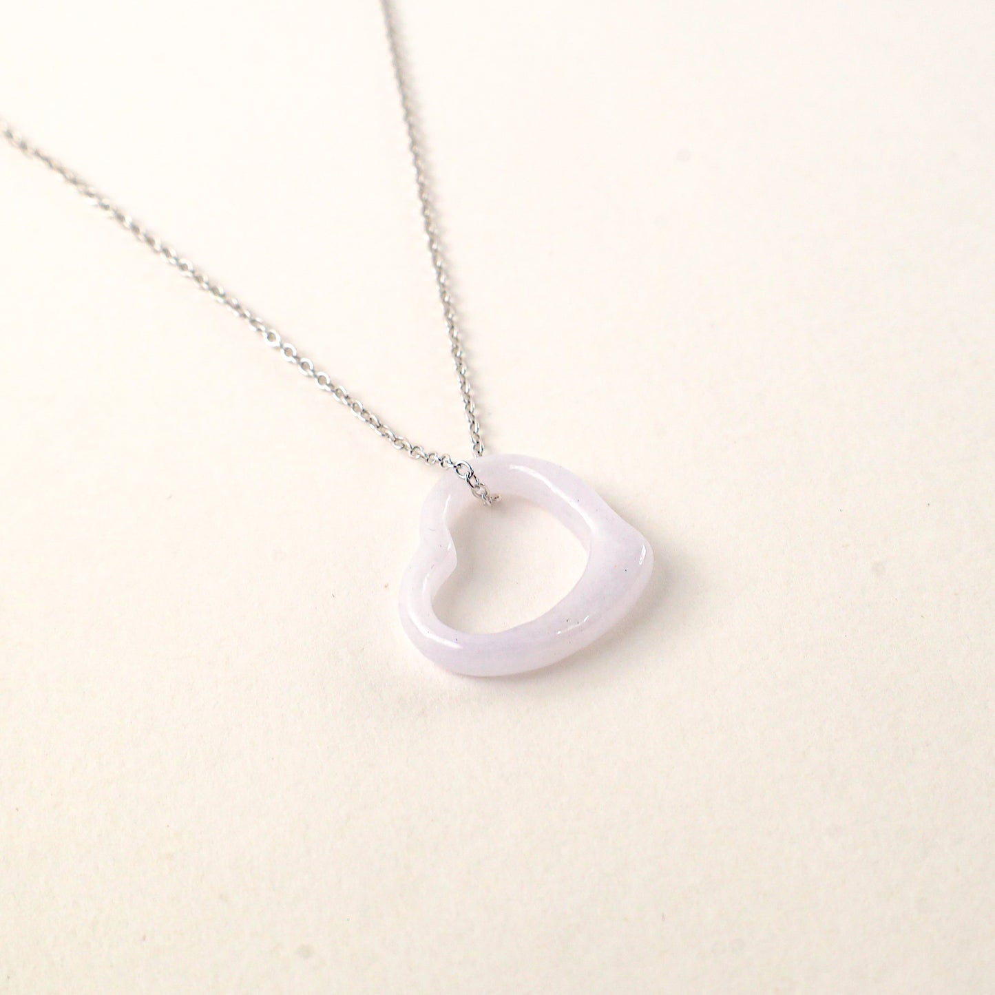 Love & Grace Necklace - Silver + Lavender Jade (Limited Edition)