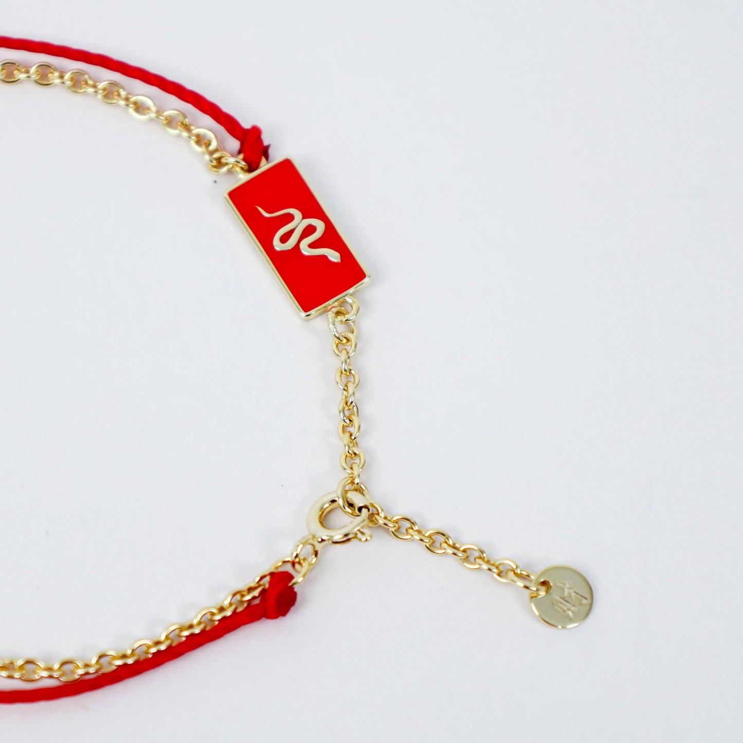 Snake Red String Good Luck Bracelet