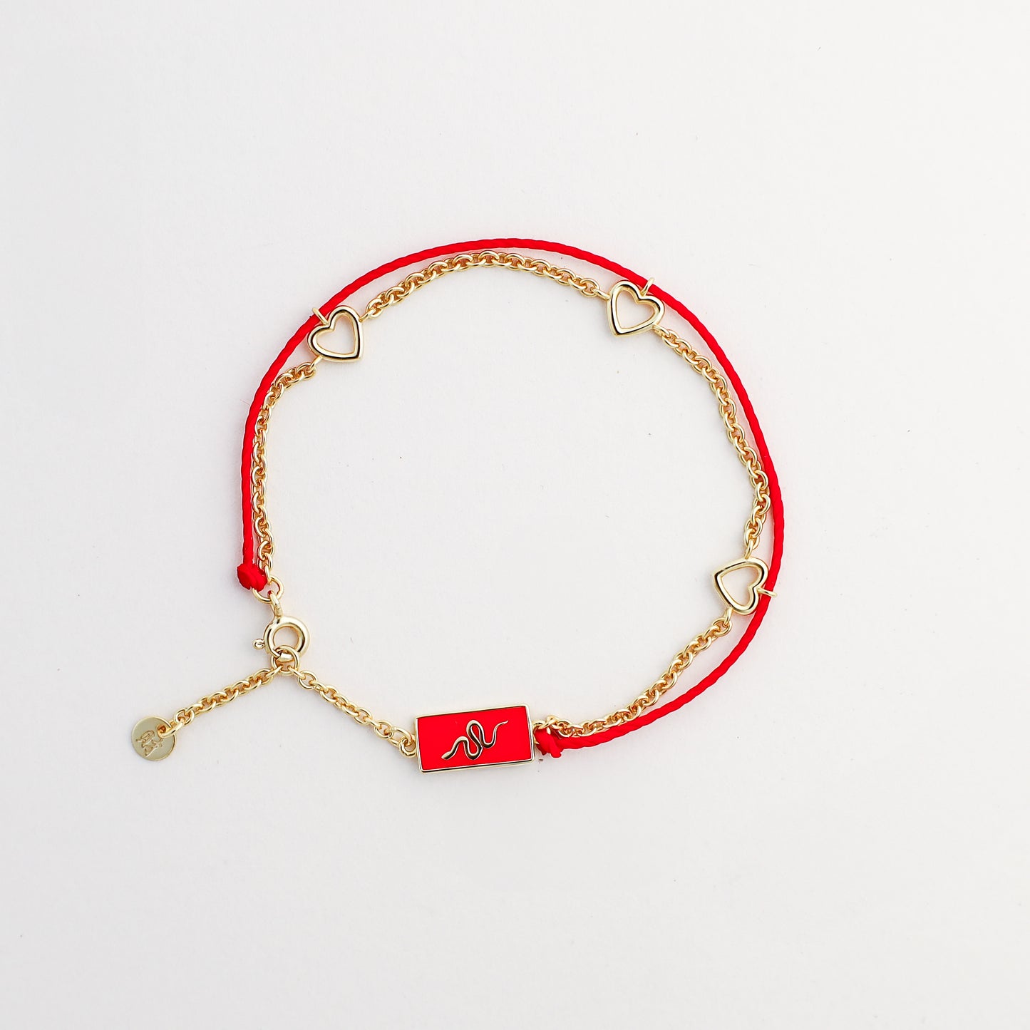 Snake Red String Good Luck Bracelet