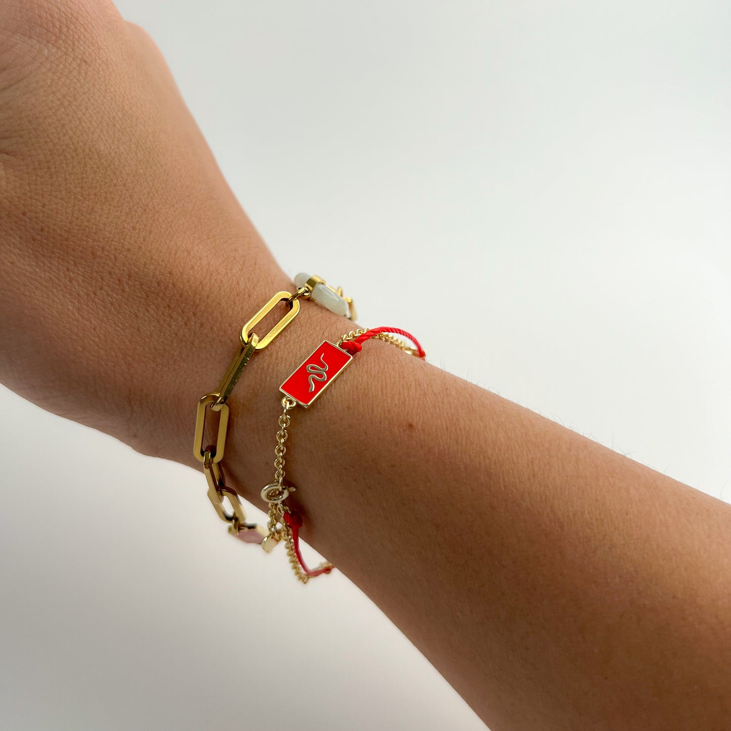 Snake Red String Good Luck Bracelet