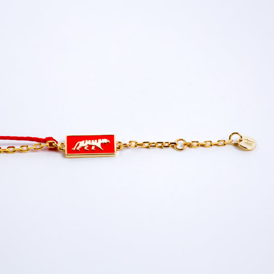 Tiger Red String Good Luck Bracelet