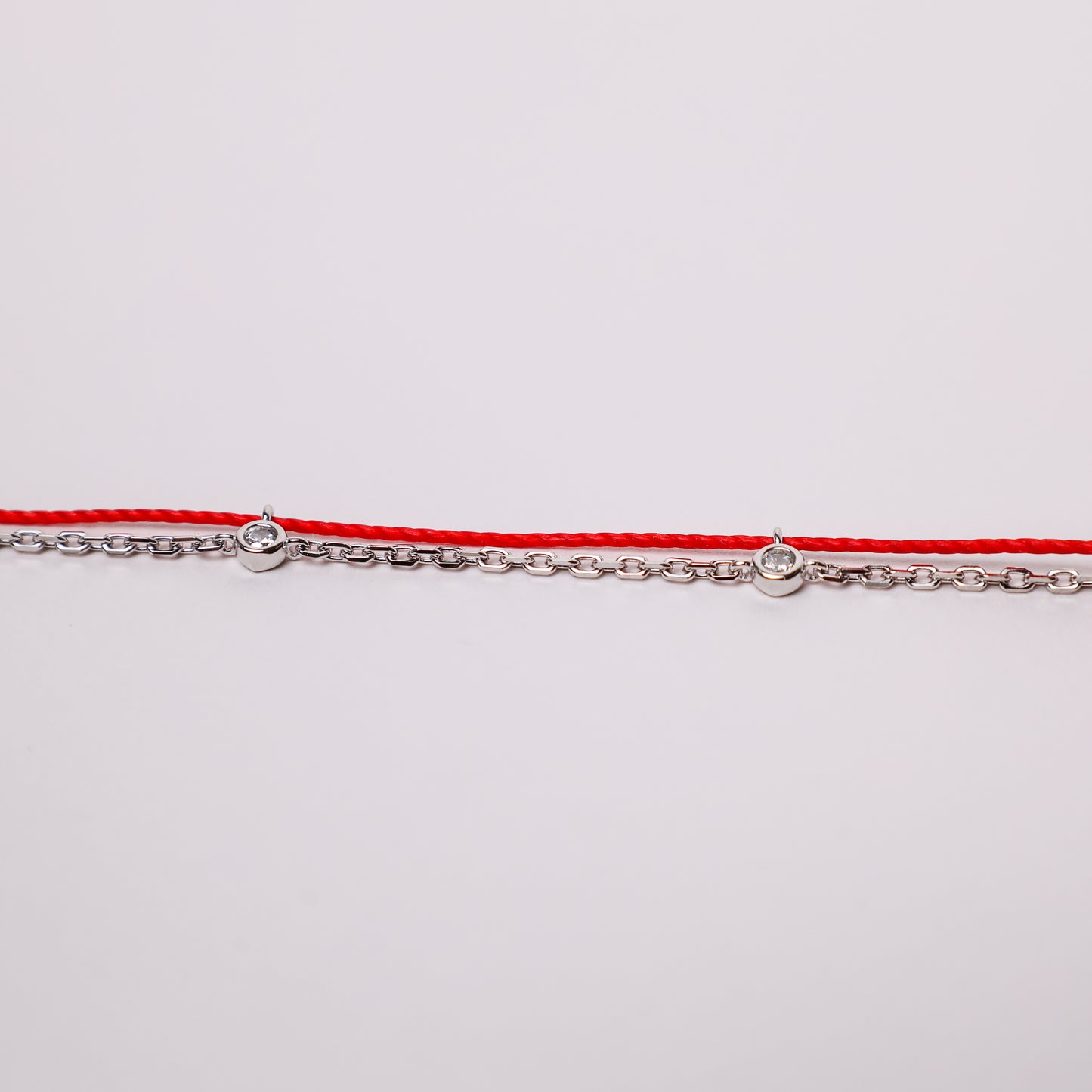 Silver Dragon Red String Good Luck Bracelet