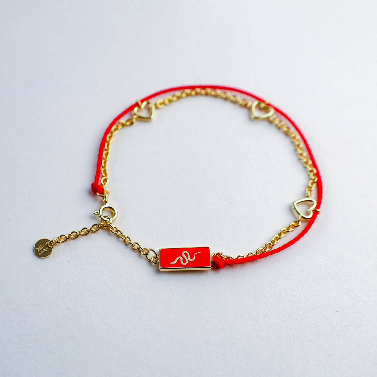 Snake Red String Good Luck Bracelet