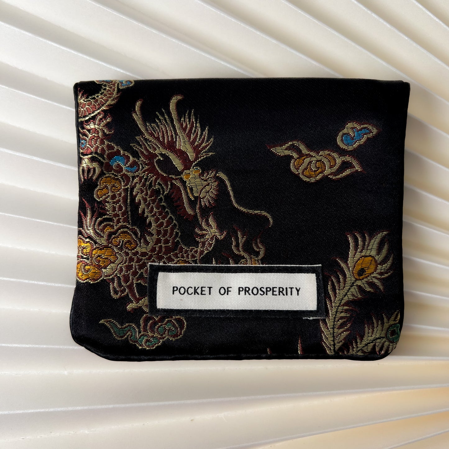 Limited Edition Pocket of Prosperity Pouch (Black Satin)