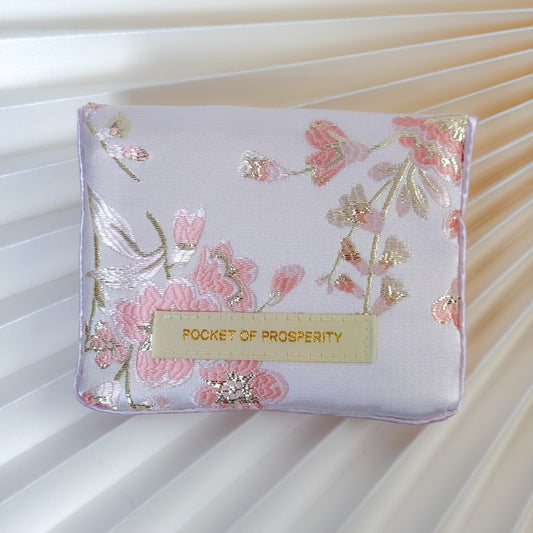 Limited Edition Pocket of Prosperity Pouch (Pink Satin)