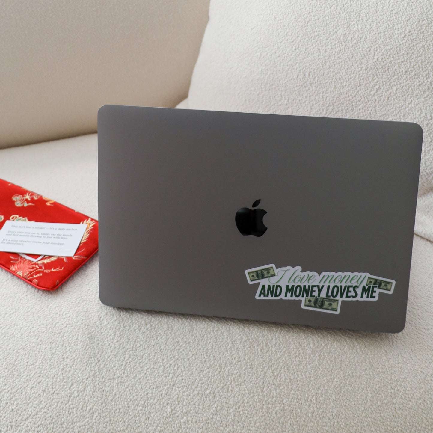 'I Love Money And Money Loves Me' Sticker