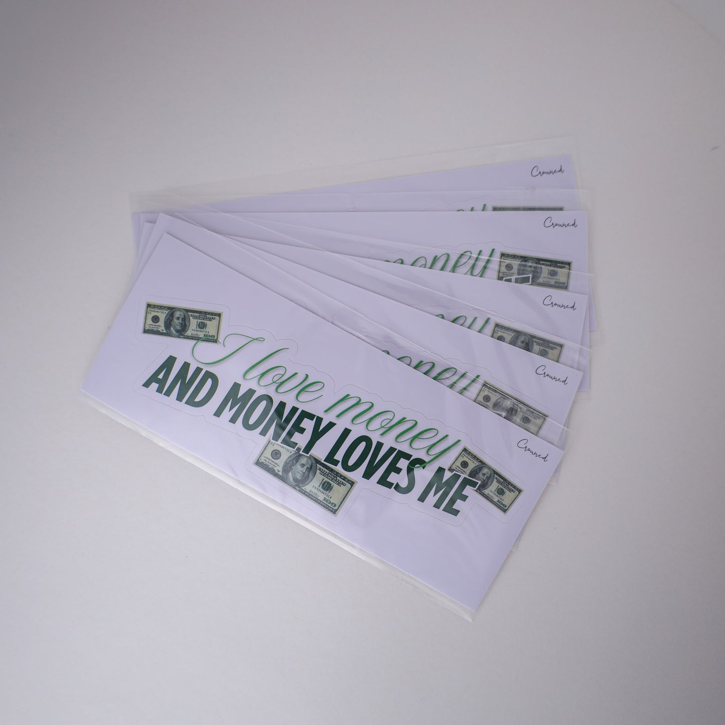 'I Love Money And Money Loves Me' Sticker