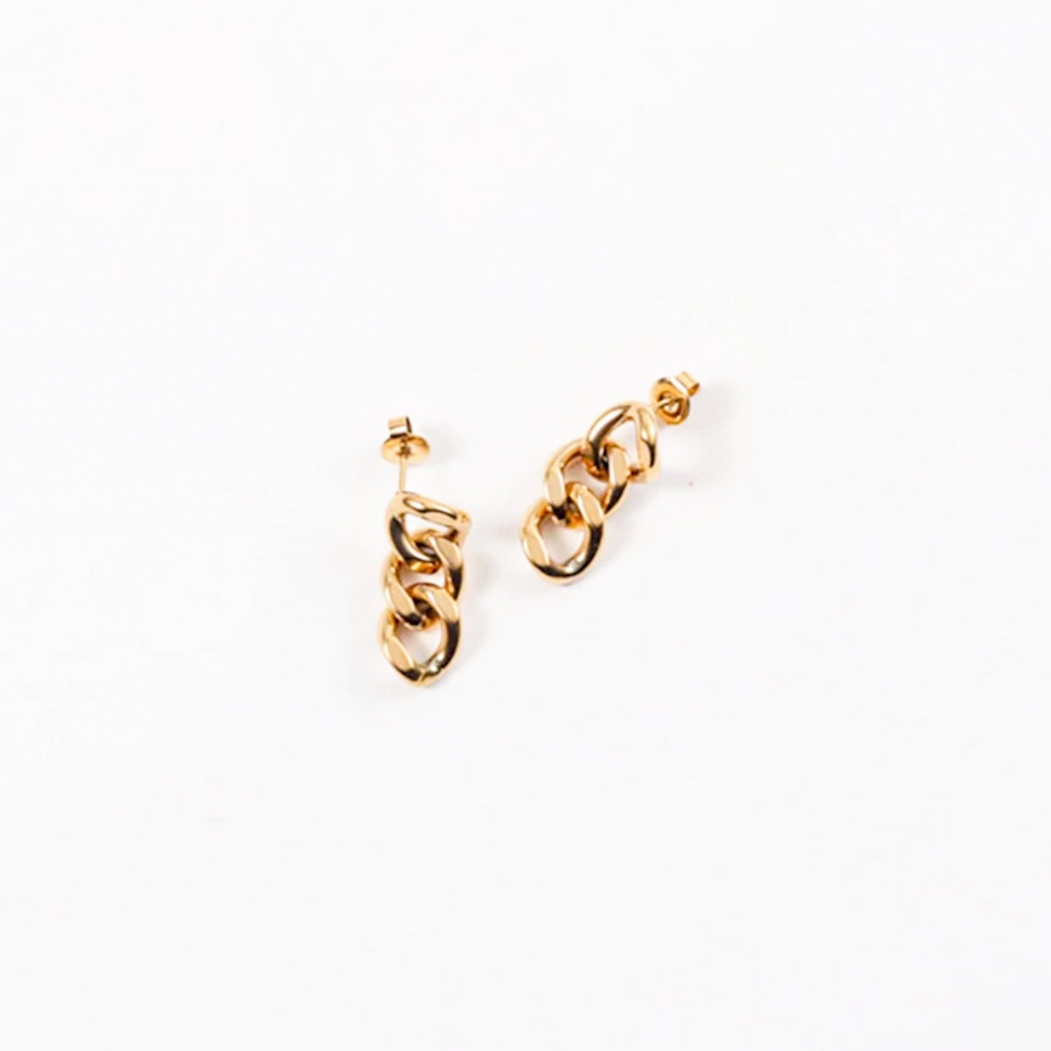 minimalist link chain earrings, chains earrings,  link chain earrings, 18k gold, 14k gold, jewelry