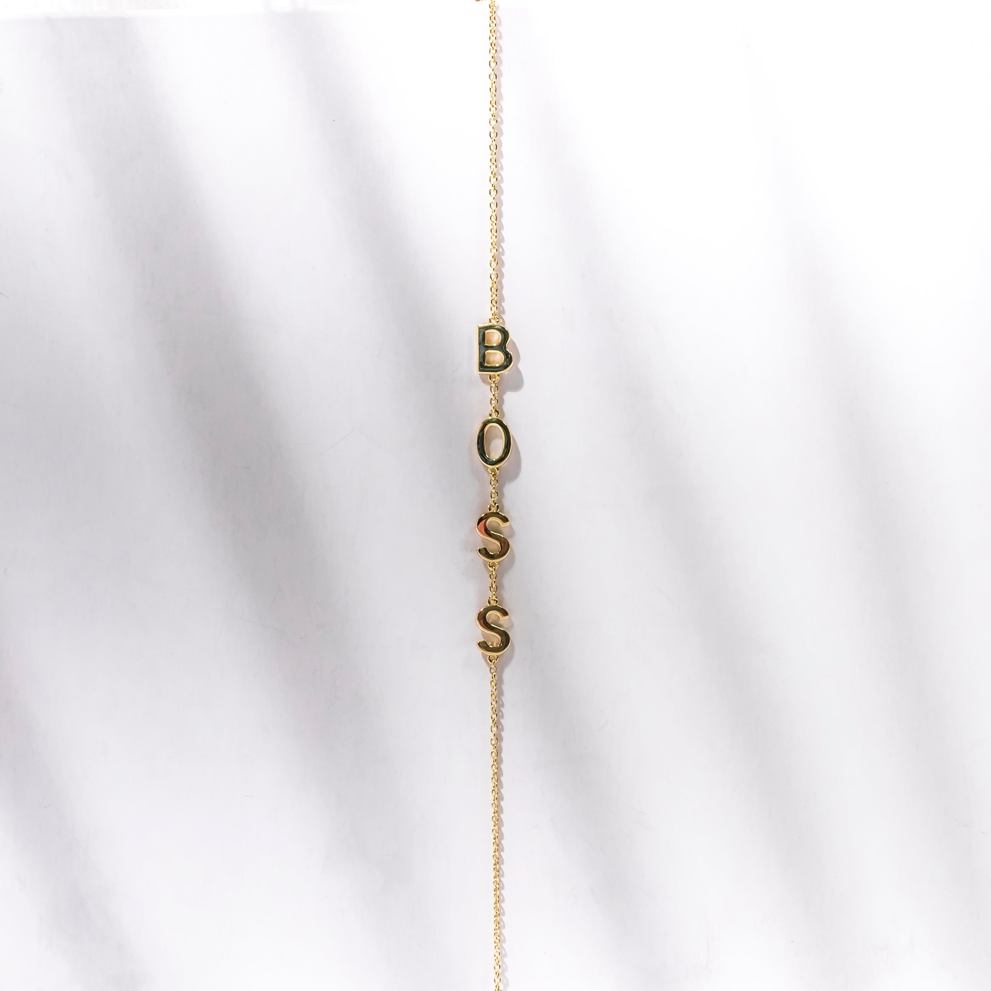 Gold BOSS Chain Bracelet