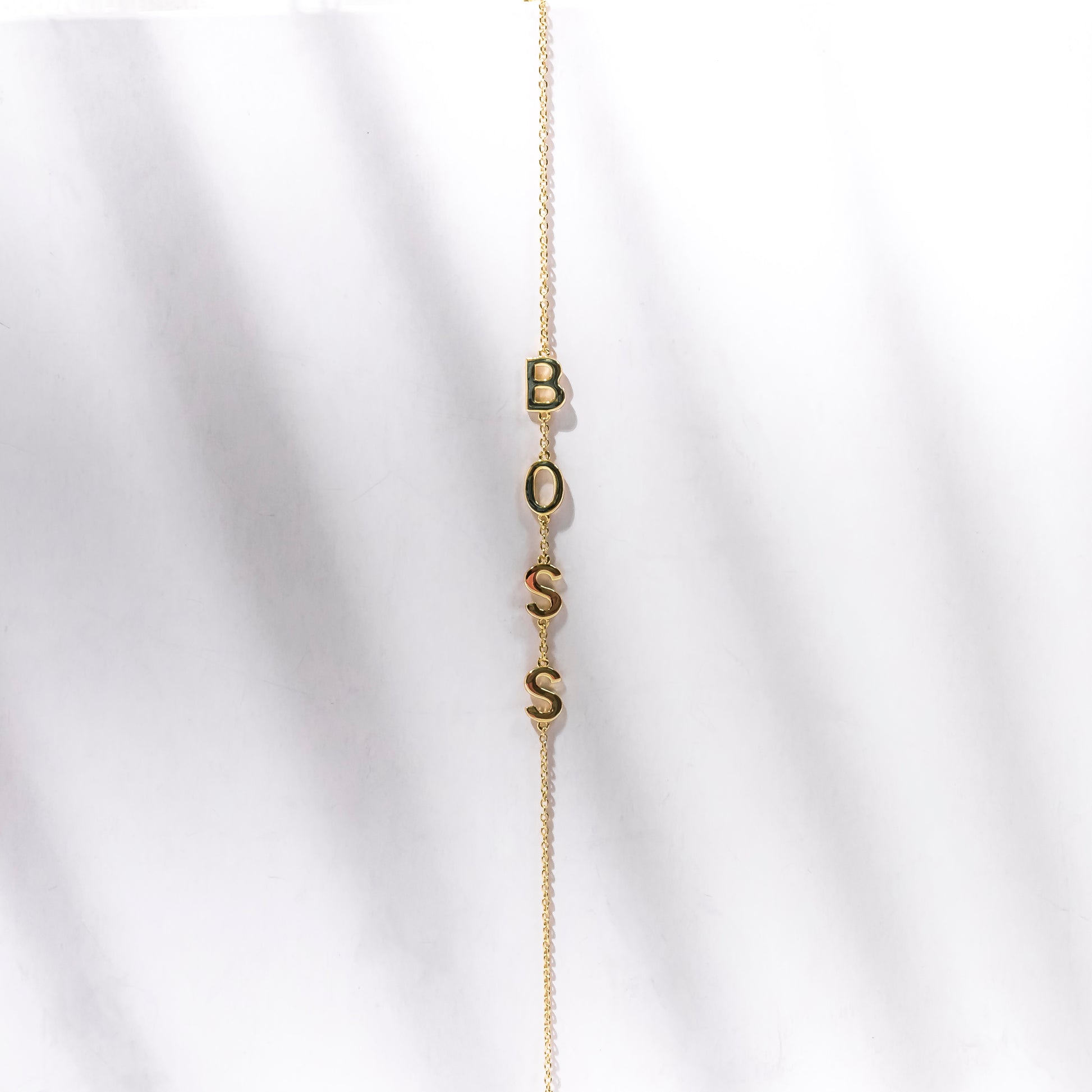 Gold BOSS Chain Bracelet