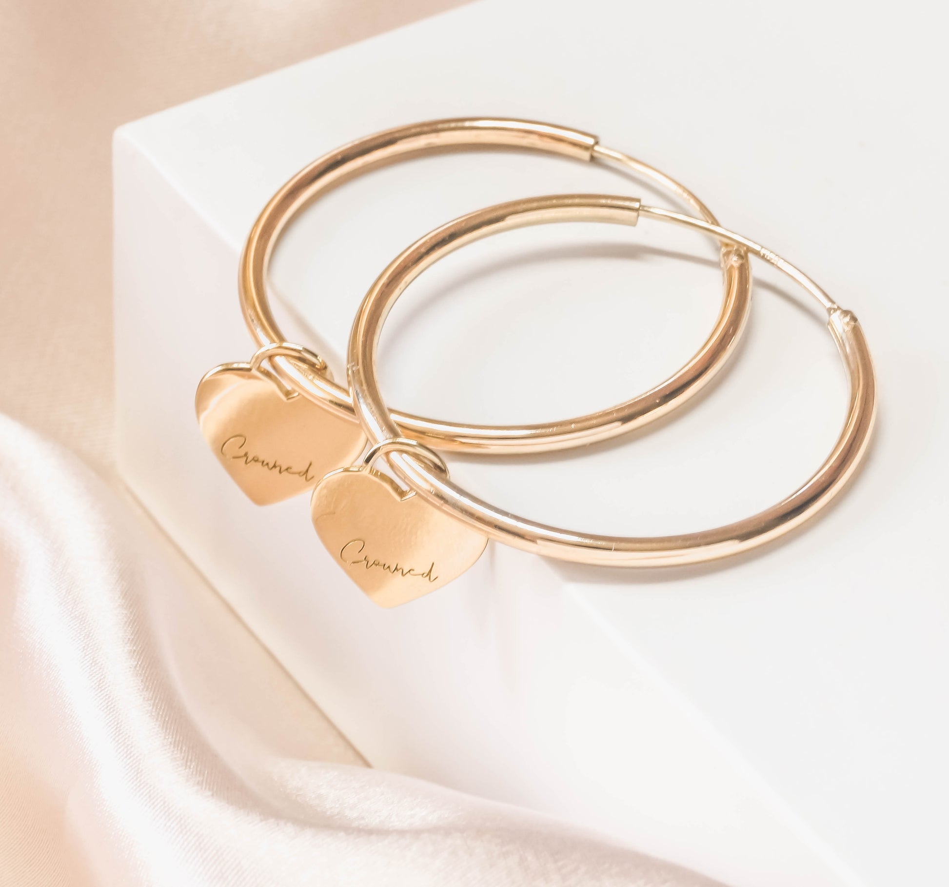 Self-Love Collection - Gold Hoop Earrings - Crowned