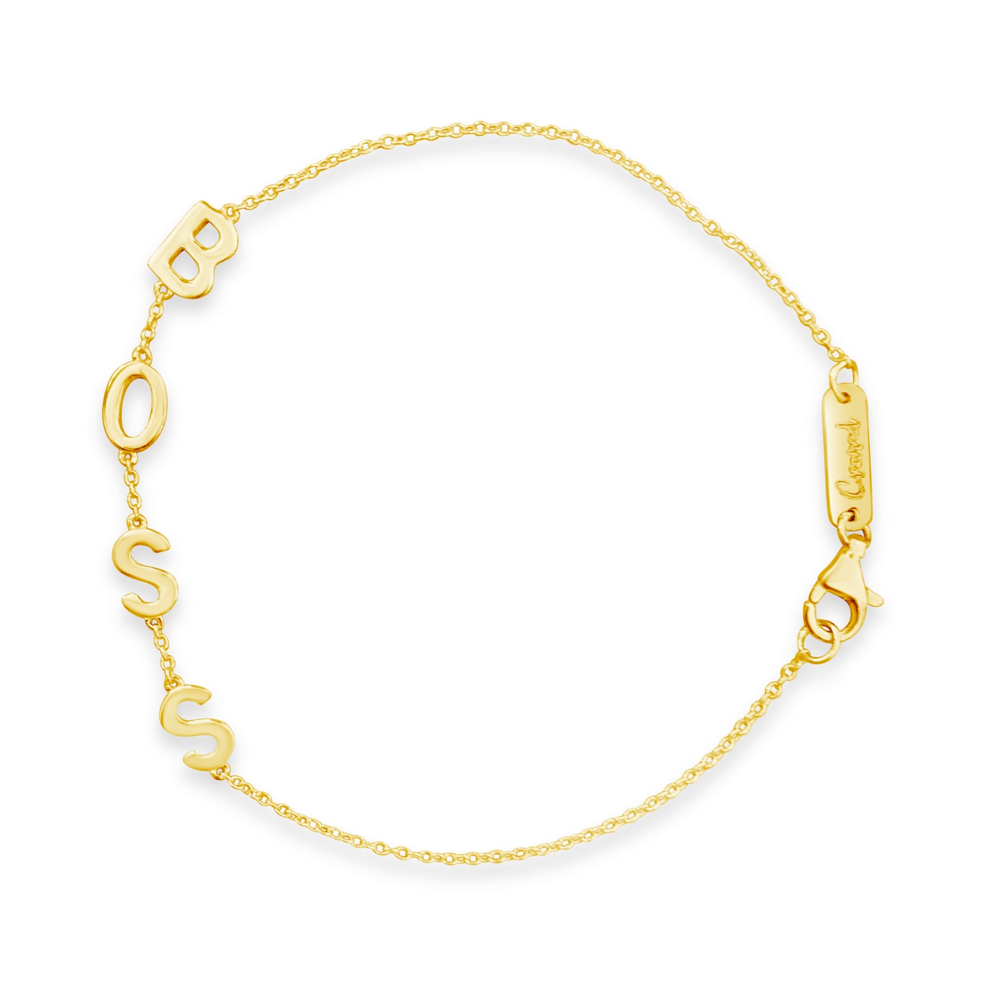 Gold BOSS Chain Bracelet