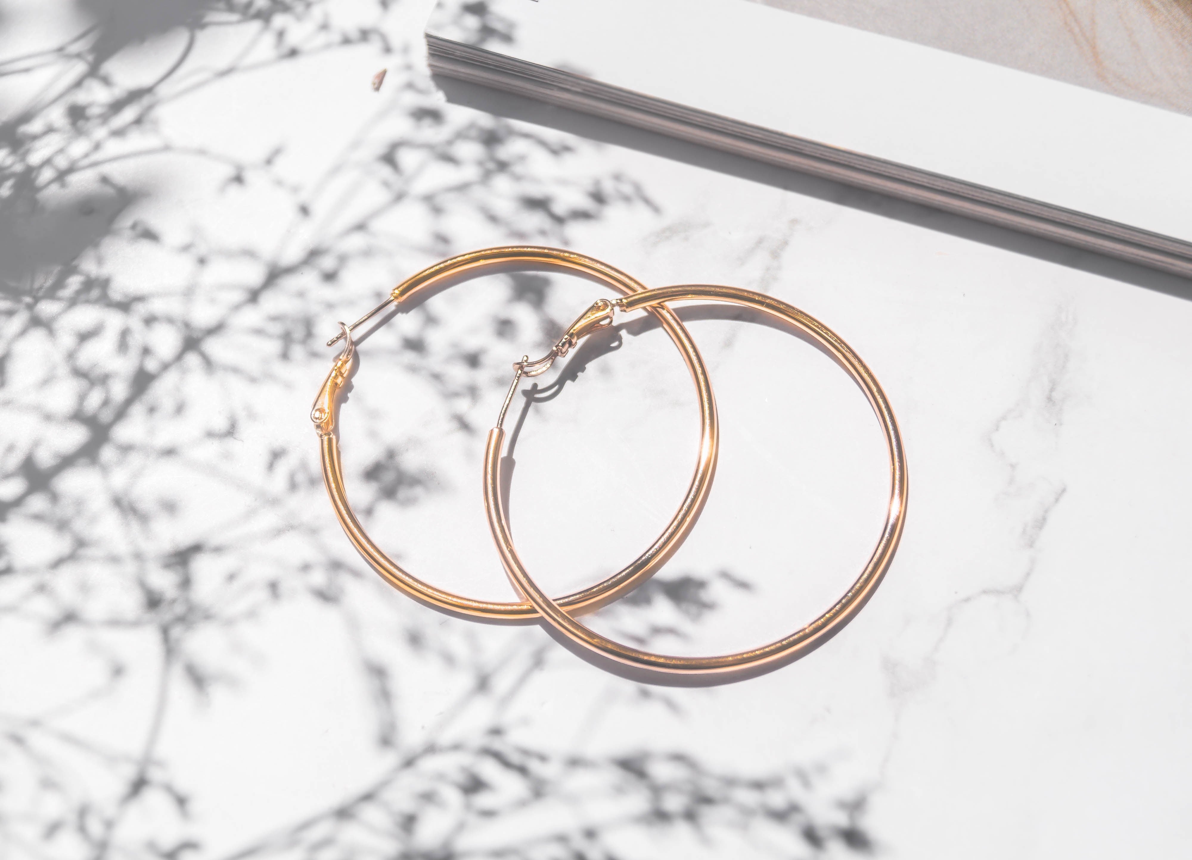 Modern Essentials - Rose Gold Hoops Earrings - Crowned