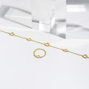 Self-Love Bracelet + Ring Bundle (Gold)